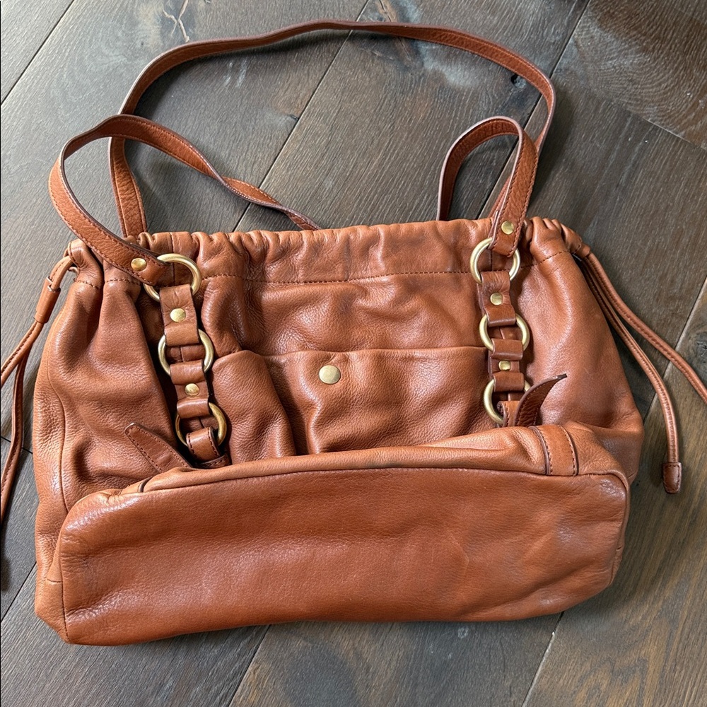 J. Crew Tan Leather Shoulder Bag 100% leather - Picture 12 of 12
